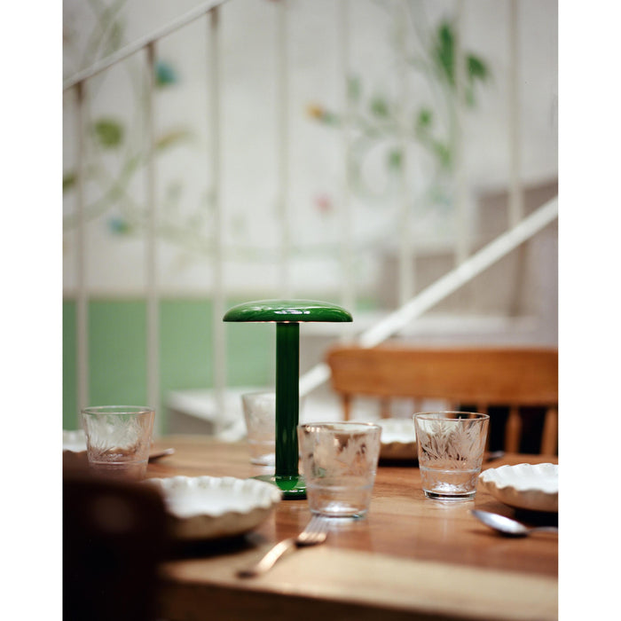 Gustave tafellamp LED oplaadbaar mat wit