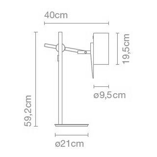 Marset Scantling S tafellamp wit
