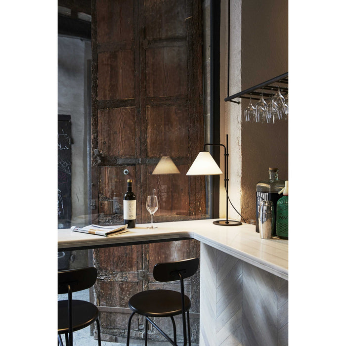 Marset Funiculí S Fabric tafellamp zwart-wit