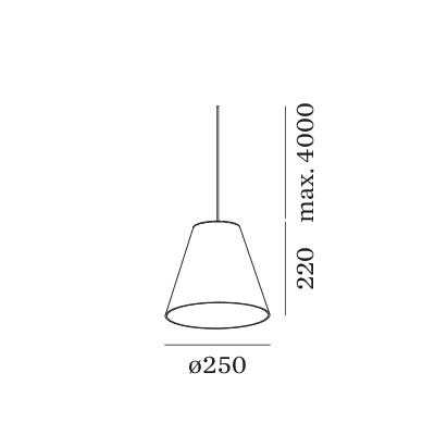 Wever & Ducre Shiek 4.0 hanglamp LED zwart|koper