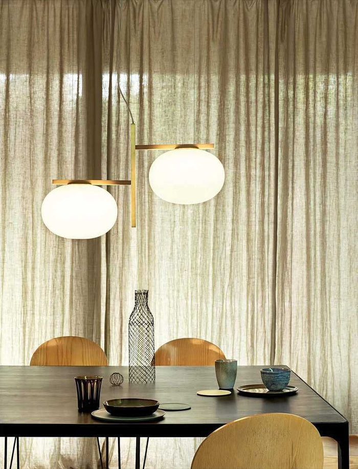 Oluce Alba 2 hanglamp brons