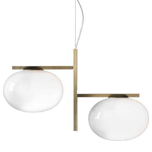Oluce Alba 2 hanglamp brons