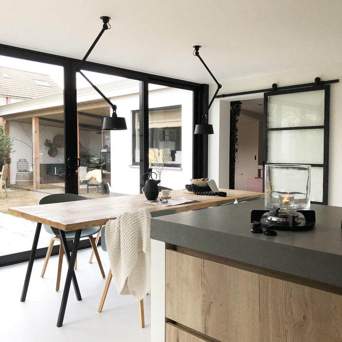 Bolt Upperfit 2 Arm plafondlamp Ø22 install Smokey Black