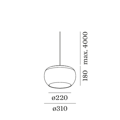 Wever & Ducre Wetro 3.0 hanglamp LED zwart
