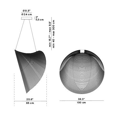 Luceplan Illan 100 hanglamp Ø100 LED