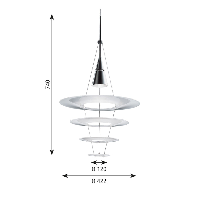 Enigma hanglamp Ø42.2 aluminium