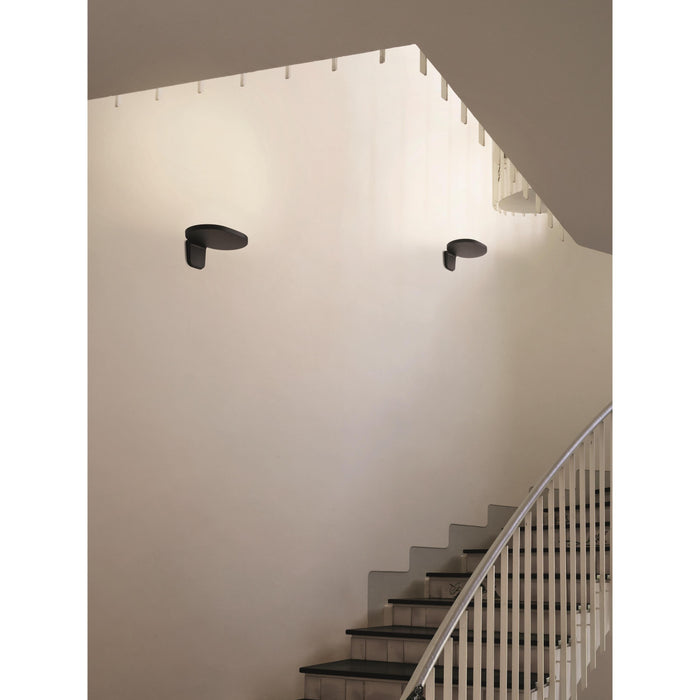 Oplight W1 wandlamp LED satijn zwart