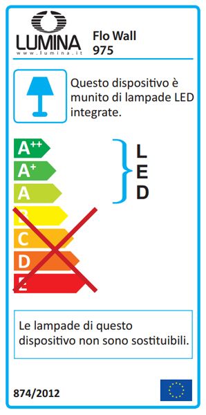 Lumina Flo Wall wandlamp LED 3000K brons