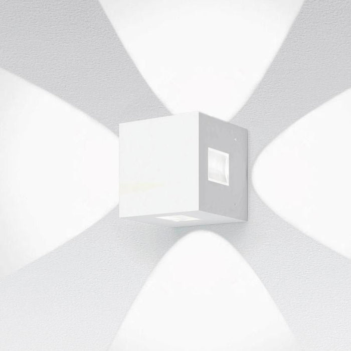 Effetto 14 Quadro wandlamp LED 4 breed lichtgrijs