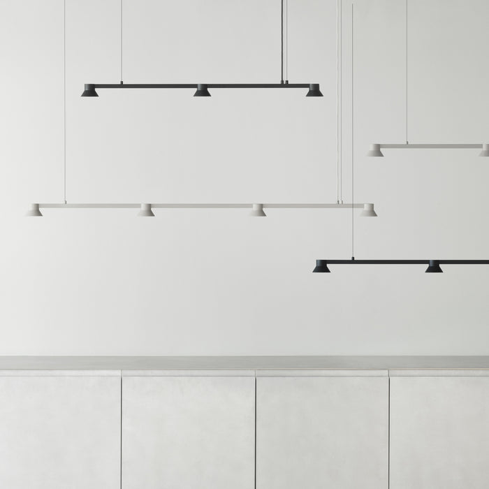 Normann Copenhagen Hat Linear Hanglamp - Small - Zwart