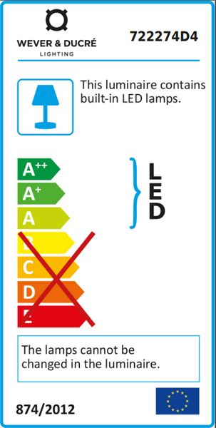 Wever & Ducre Tape 4.0 vloerlamp LED donkergrijs 3000K