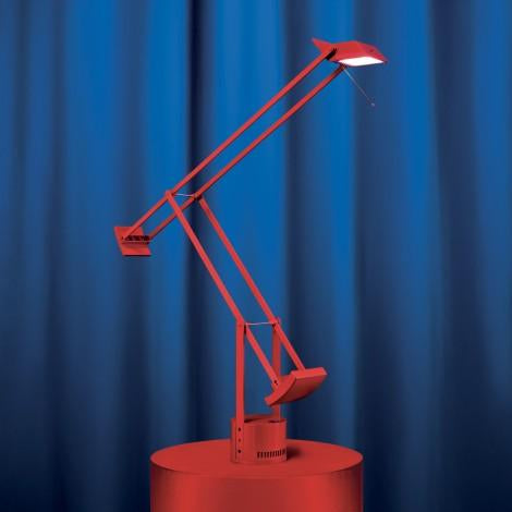 Tizio bureaulamp retrofit rood