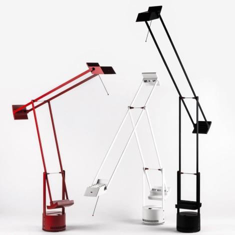 Tizio bureaulamp retrofit rood