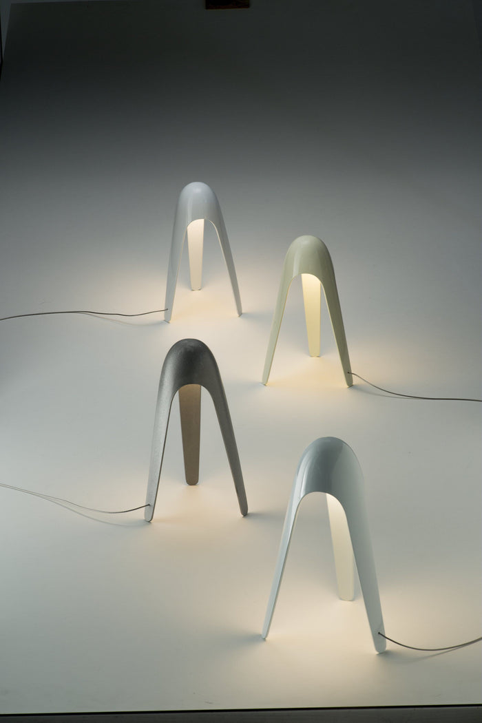 Martinelli Luce Cyborg tafellamp LED lichtblauw