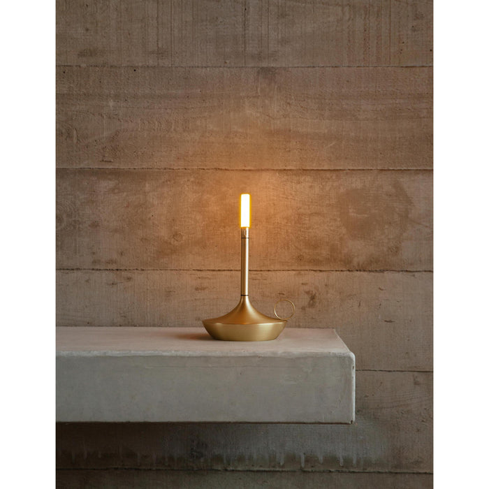 Graypants Wick Small tafellamp LED oplaadbaar grafiet