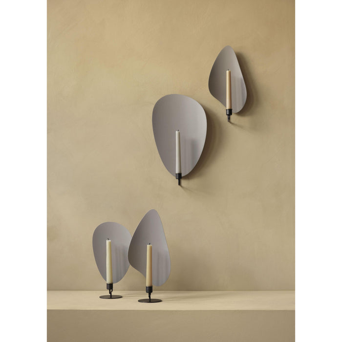 Audo Copenhagen Flambeau kandelaar large Bronzed Brass|Grey