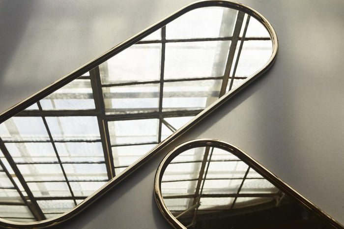 Angui spiegel 108x39 goud ovaal