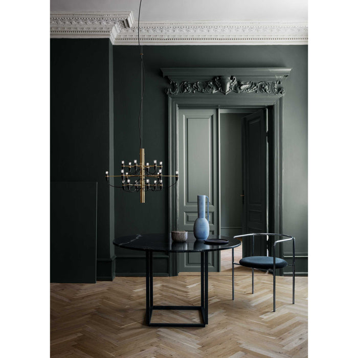 2097|18 by Gino Sarfatti kroonluchter transparant wit