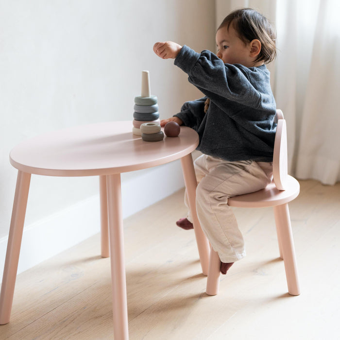 Nofred Mouse kinderstoel + kindertafel set beige