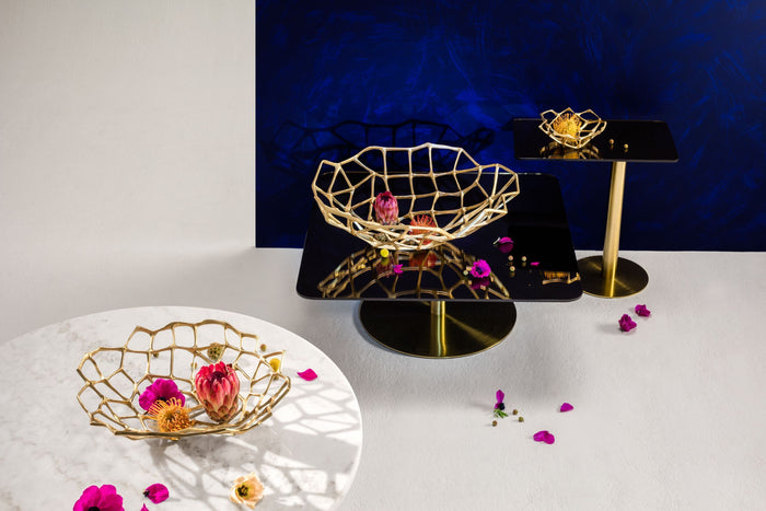 Bone fruitschaal extra large