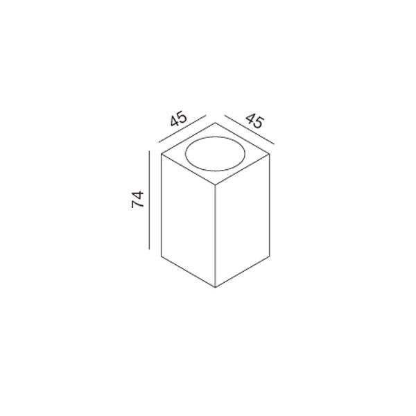 Wever & Ducre Train wandlamp LED donkergrijs