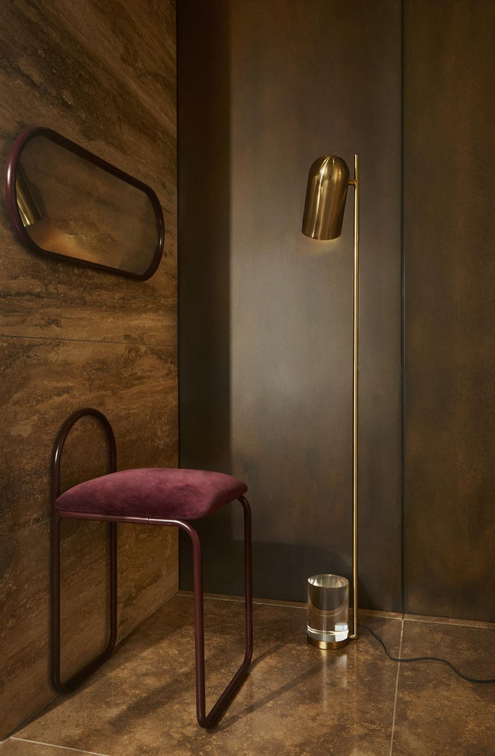 AYTM Angui spiegel 108x39 Taupe ovaal