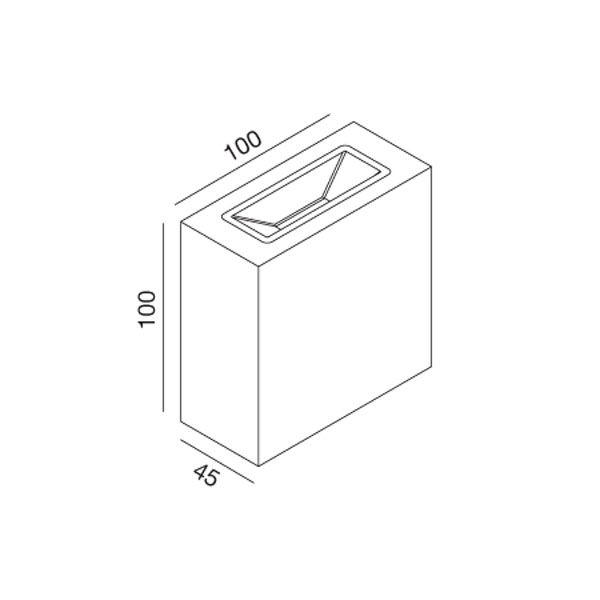 Wever & Ducre Central Up|Down wandlamp LED wit