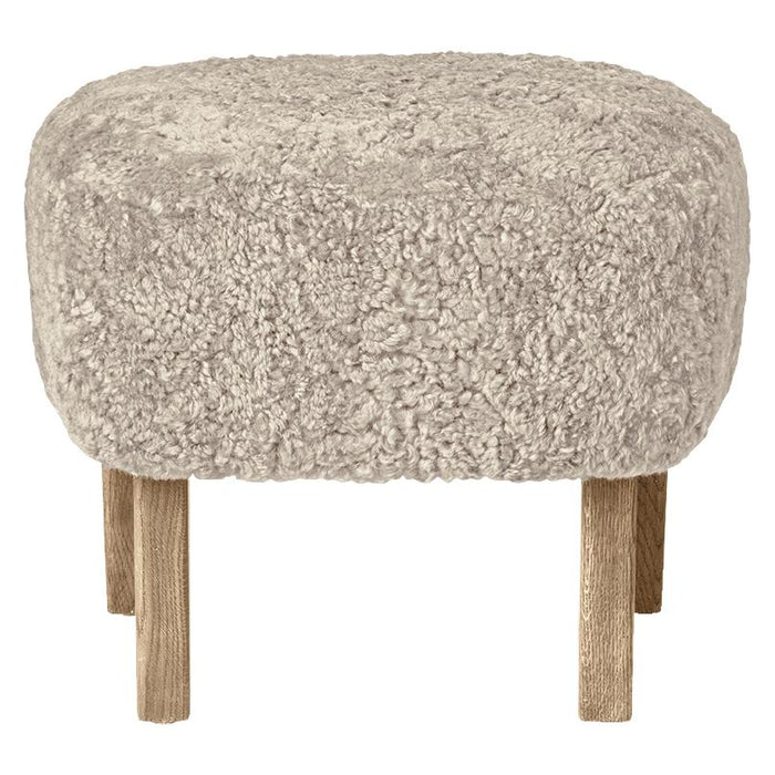 Audo Copenhagen Ingeborg voetenbank naturel eiken Grand Mohair 1103