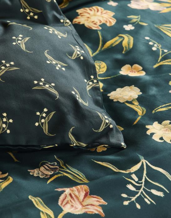 Essenza Odilia Dekbedovertrek Deep sea blue 260 x 220 cm