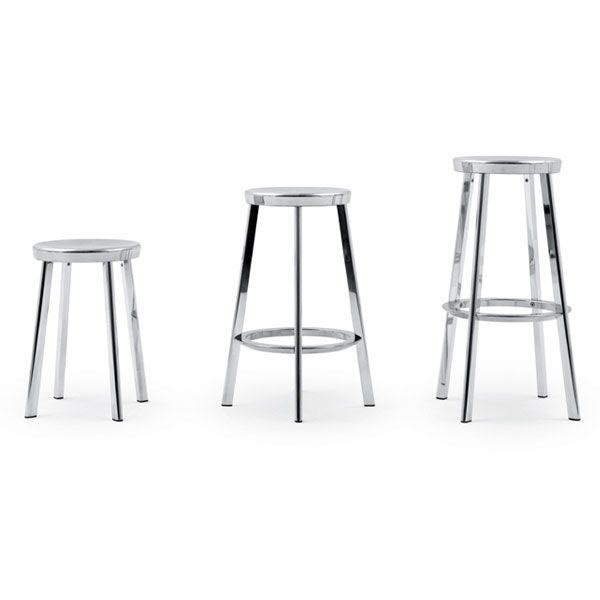 Magis Déjà -vu barkruk medium gepolijst aluminium