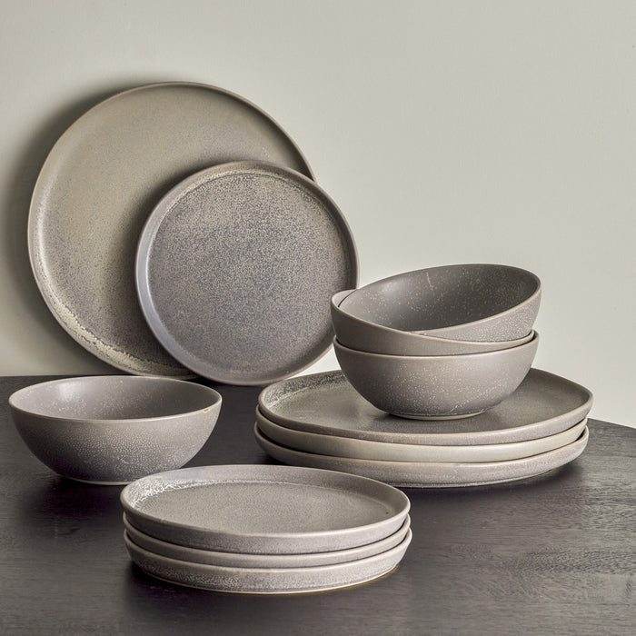 Bloomingville Kendra Serviesset 12-delig - Grijs