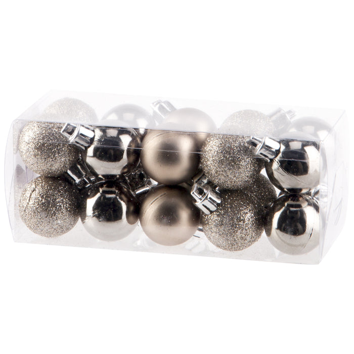 Cosy & Trendy Kerstballen - 20x ST - champagne - 3 cm