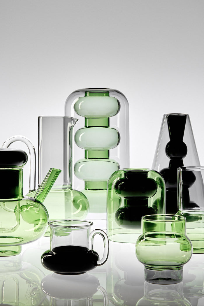 Tom Dixon Bump theepot zwart|groen