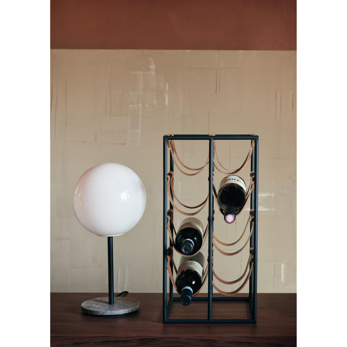 Audo Copenhagen Umanoff wijnrek zwart|cognac