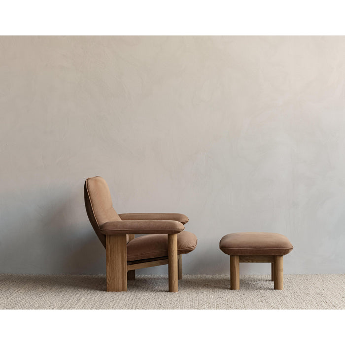 Audo Copenhagen Brasilia voetenbank naturel eiken Dunes Camel 21004