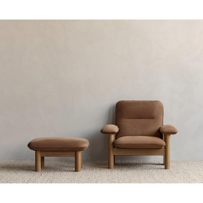 Audo Copenhagen Brasilia voetenbank naturel eiken Sheepskin Naturel