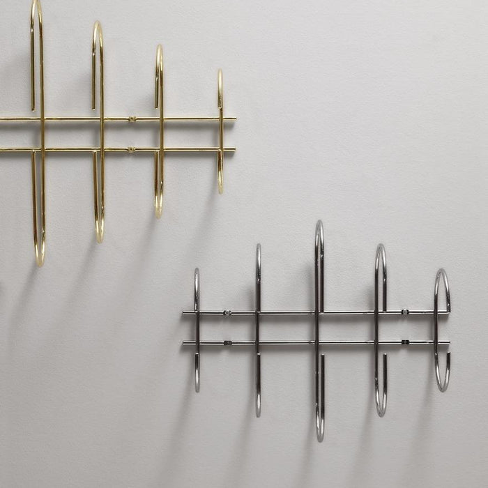 Moveo wandkapstok large zilver