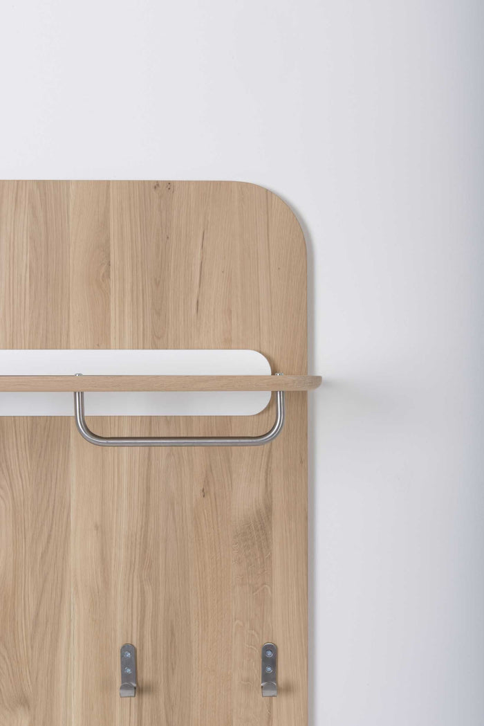 Ena wandkapstok whitewash