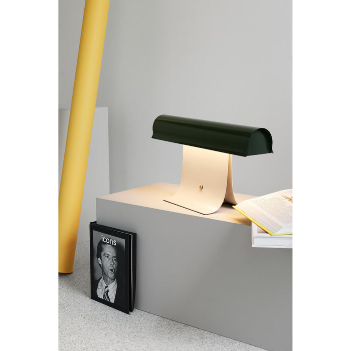 Northern Archive tafellamp B50 LED donkergroen|lichtgrijs