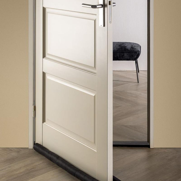 Dutch Decor Tochtrol - TITO - dubbele tochtstopper - 80x16x5 cm zwart