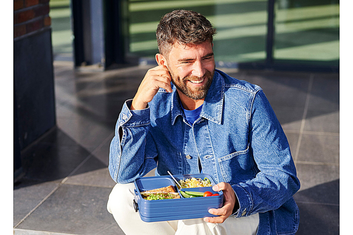 Bento lunchbox Take a Break large - Nordic black