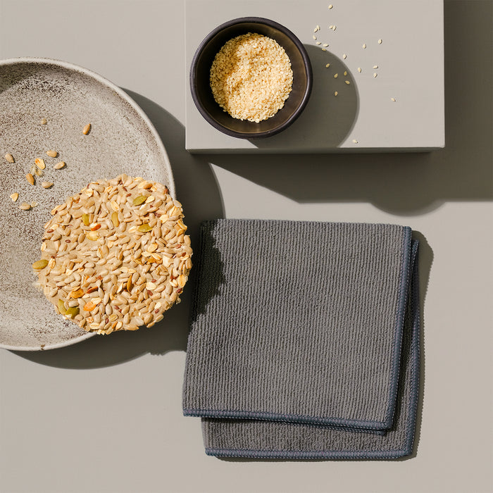 DDDDD microvezeldoek Billie - 30x30 cm - Grey - 6 stuks