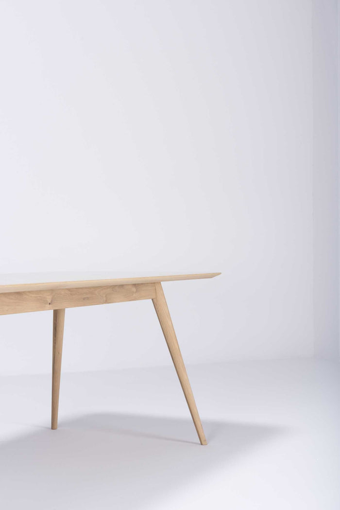 Stafa tafel hout 220x90 naturel