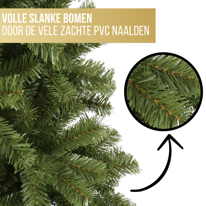 Excellent Trees® Oppdal 120 cm - Slanke Kunstkerstboom - Groen