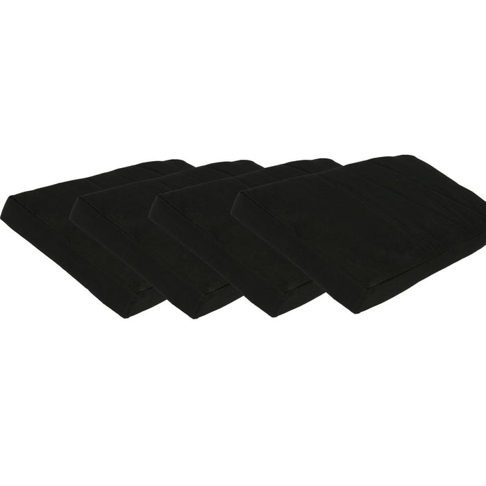 MaximaVida picknicktafel kussen Havana zwart 55 cm - 4 stuks