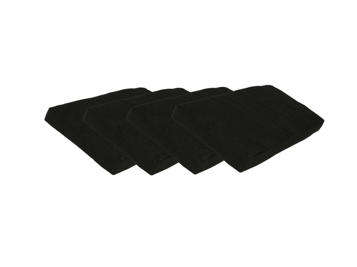 MaximaVida picknicktafel kussen Havana zwart 55 cm - 4 stuks