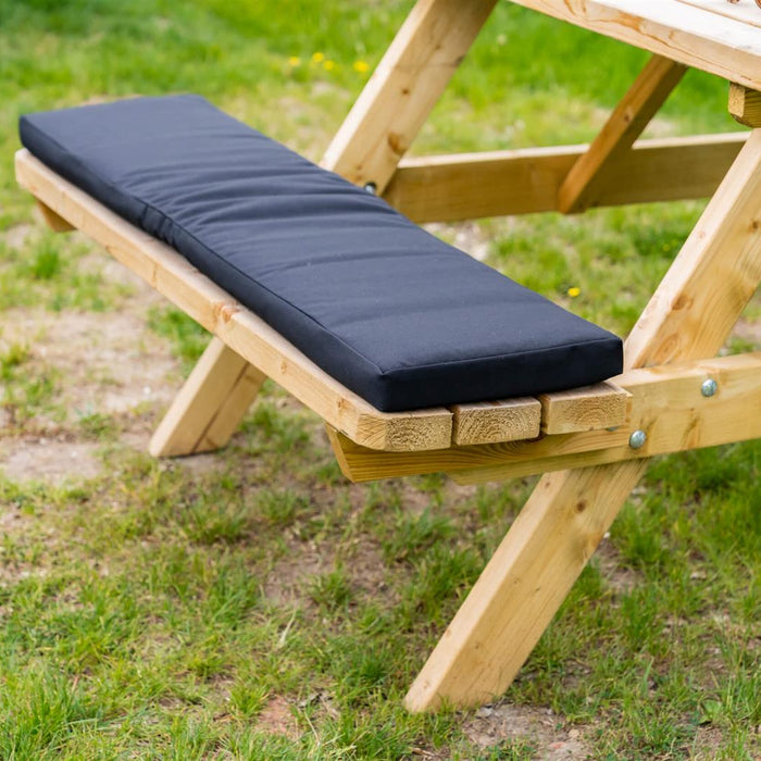 MaximaVida picknicktafel kussen Havana zwart 55 cm - 4 stuks