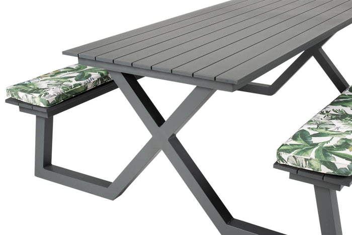 Picknicktafel kussenpakket Bliss 200 x 27,5 x 5 cm - 2 stuks