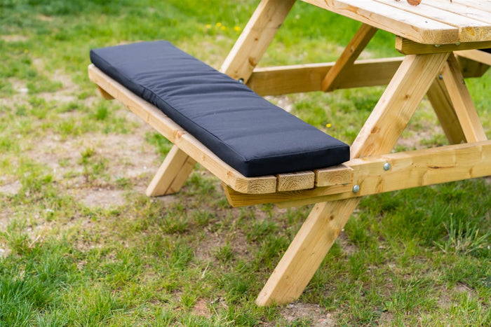 MaximaVida picknicktafel kussen Havana zwart 55 cm - 2 stuk