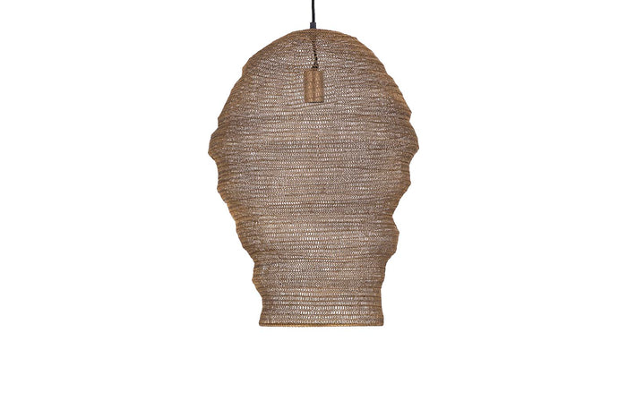 PTMD Miko Brass iron wired hanging lamp see through L